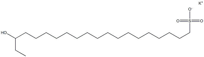 18-Hydroxyicosane-1-sulfonic acid potassium salt Struktur