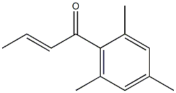 (E)-1-(2,4,6-Trimethylphenyl)-2-buten-1-one Struktur