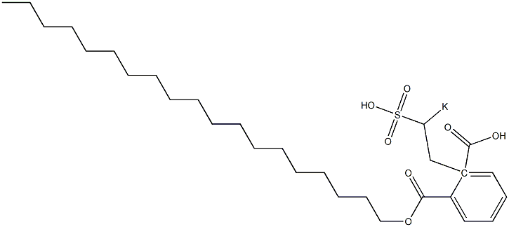 Phthalic acid 1-nonadecyl 2-(2-potassiosulfoethyl) ester Struktur