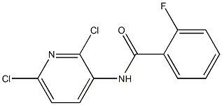 2,6-Dichloro-3-(2-fluorobenzoylamino)pyridine Struktur