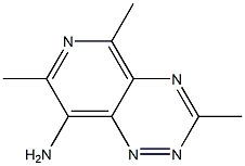 3-Methyl-8-amino-5,7-dimethylpyrido[3,4-e]-1,2,4-triazine Struktur