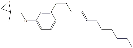 3-(4-Undecenyl)phenyl 2-methylglycidyl ether Struktur