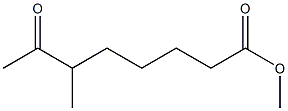 6-Methyl-7-oxocaprylic acid methyl ester Struktur