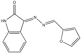 3-[2-(2-Furanylmethylene)hydrazono]indolin-2-one Struktur