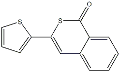 3-(2-Thienyl)-1H-2-benzothiopyran-1-one Struktur