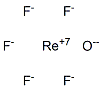 Rhenium(VII)pentafluorideoxide Struktur