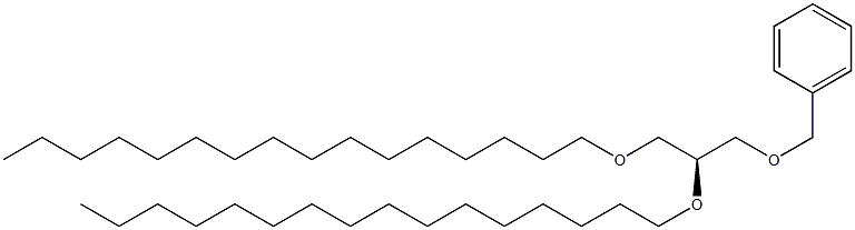 [S,(+)]-3-O-Benzyl-1-O,2-O-dihexadecyl-D-glycerol Struktur