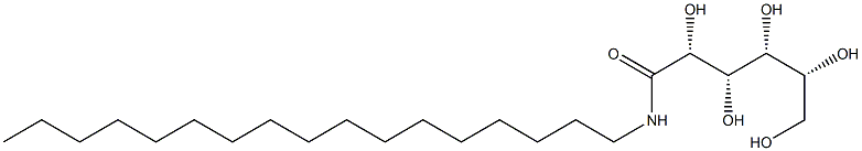 N-Heptadecyl-D-gluconamide Struktur