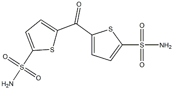 5,5'-Carbonylbis(2-thiophenesulfonamide) Struktur