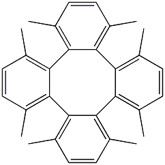 1,4,5,8,9,12,13,16-Octamethyltetraphenylene Struktur