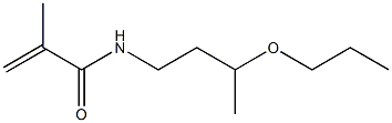 N-(3-Propoxybutyl)methacrylamide Struktur