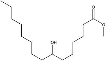 7-Hydroxypentadecanoic acid methyl ester Struktur