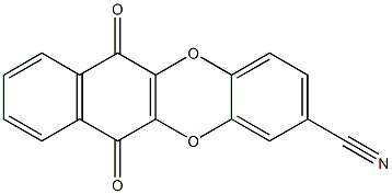 2-Cyanobenzo[b]naphtho[2,3-e][1,4]dioxin-6,11-dione Struktur