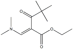 2-[(Dimethylamino)methylene]-3-oxo-4,4-dimethylvaleric acid ethyl ester Struktur