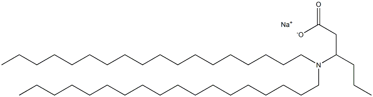 3-(Dioctadecylamino)hexanoic acid sodium salt Struktur