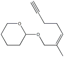 (Z)-6-Methyl-7-[(tetrahydro-2H-pyran)-2-yloxy]-5-hepten-1-yne Struktur