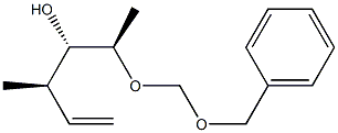 (2R,3S,4R)-2-(Benzyloxymethoxy)-4-methyl-5-hexen-3-ol Struktur