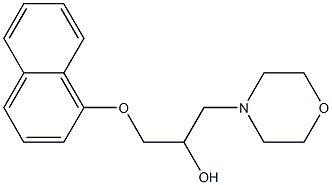 1-(1-Naphtyloxy)-3-morpholinopropan-2-ol Struktur