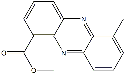 6-Methyl-1-phenazinecarboxylic acid methyl ester Struktur