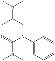 1,1-Dimethyl-3-[2-(dimethylamino)propyl]-3-phenylurea Struktur