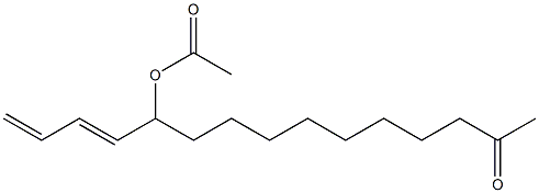 11-Acetoxy-12,14-pentadecadien-2-one Struktur