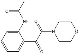 N-[2-[(Morpholinocarbonyl)carbonyl]phenyl]acetamide Struktur