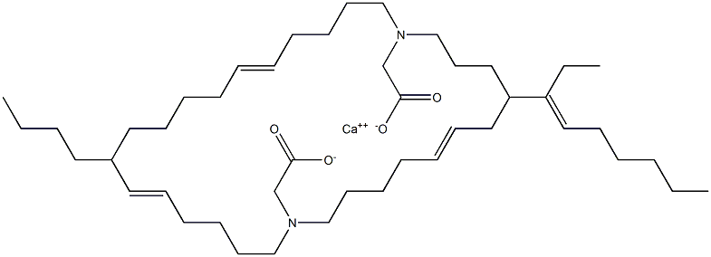 Bis[N,N-di(5-undecenyl)aminoacetic acid]calcium salt Struktur