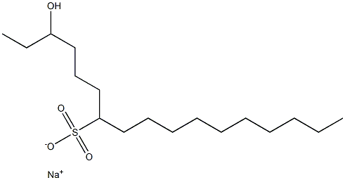 3-Hydroxyheptadecane-7-sulfonic acid sodium salt Struktur