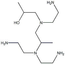 1-[N-(2-Aminoethyl)-N-[2-[bis(2-aminoethyl)amino]propyl]amino]-2-propanol Struktur