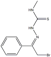 1-(2-Bromo-1-phenylethylidene)-4-methylthiosemicarbazide Struktur