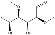 2-O,4-O-Dimethyl-L-fucose Struktur