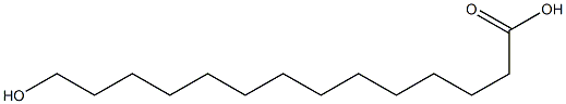 14-Hydroxytetradecanoic acid Struktur