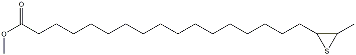 18,19-Epithioicosanoic acid methyl ester Struktur