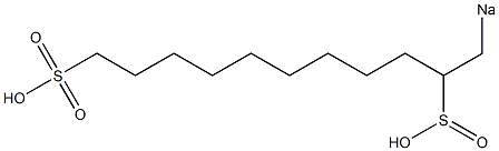 1-Sodiosulfoundecane-2-sulfinic acid Struktur