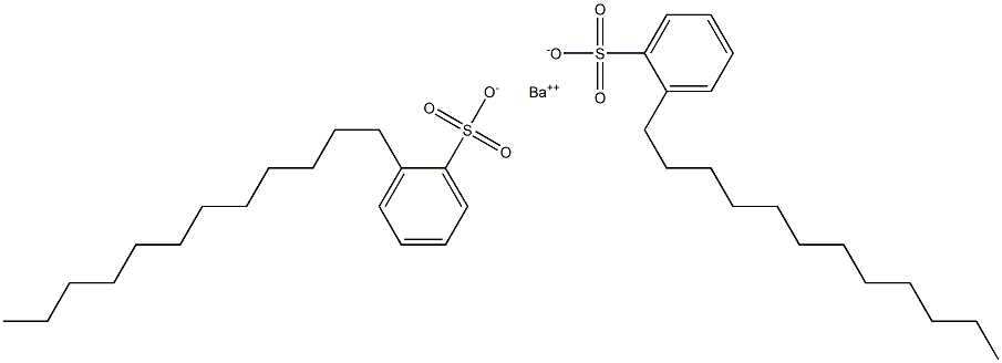 Bis(2-dodecylbenzenesulfonic acid)barium salt Struktur