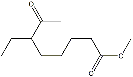 6-Ethyl-7-oxooctanoic acid methyl ester Struktur