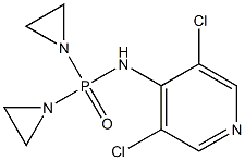 Bis(1-aziridinyl)[(3,5-dichloro-4-pyridyl)amino]phosphine oxide Struktur