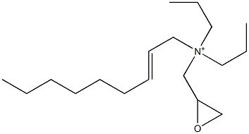 Dipropyl(2-nonenyl)glycidylaminium Struktur