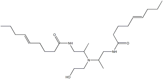 N,N'-[2-Hydroxyethyliminobis(2-methyl-2,1-ethanediyl)]bis(5-nonenamide) Struktur