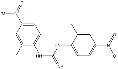 1,3-Bis(2-methyl-4-nitrophenyl)guanidine Struktur