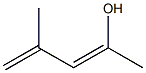 (1Z)-1,3-Dimethyl-1,3-butadien-1-ol Struktur