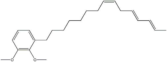 2,3-Dimethoxy-1-[(8Z,11E,13E)-8,11,13-pentadecatrienyl]benzene Struktur