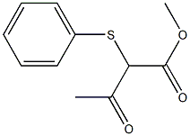 2-Phenylthio-3-oxobutyric acid methyl ester Struktur