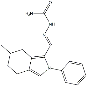 1-[(4,5,6,7-Tetrahydro-6-methyl-2-phenyl-2H-isoindol-1-yl)methylene]semicarbazide Struktur