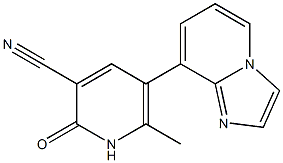 8-[(1,2-Dihydro-2-oxo-3-cyano-6-methylpyridin)-5-yl]imidazo[1,2-a]pyridine Struktur