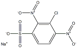 3-Chloro-2,4-dinitrobenzenesulfonic acid sodium salt Struktur