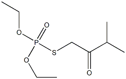 Thiophosphoric acid O,O-diethyl S-(3-methyl-2-oxobutyl) ester Struktur