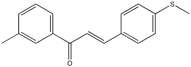 4-(Methylthio)-3'-methylchalcone Struktur