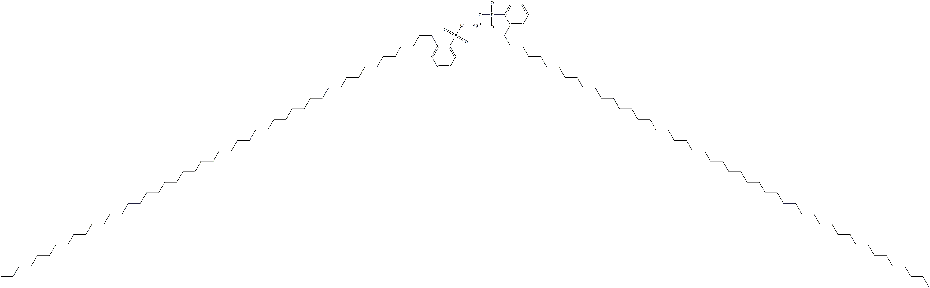 Bis[2-(octatetracontan-1-yl)benzenesulfonic acid]magnesium salt Struktur