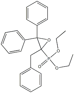 [2-Benzyl-3,3-diphenyloxiranyl]phosphonic acid diethyl ester Struktur